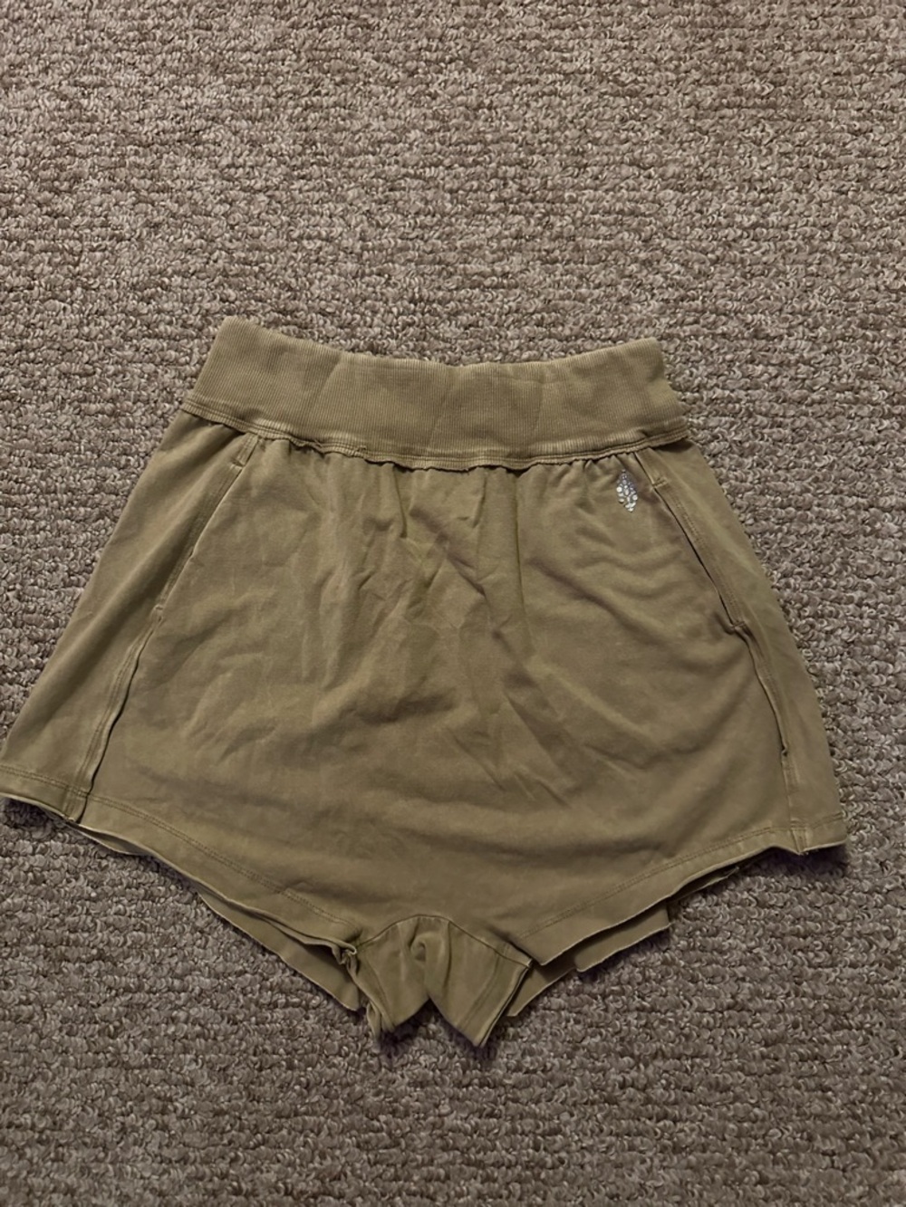 FP Movement Hot Shot Shorts Olive Green